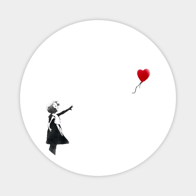 Banksy Girl With Red Balloon Magnet by foozler